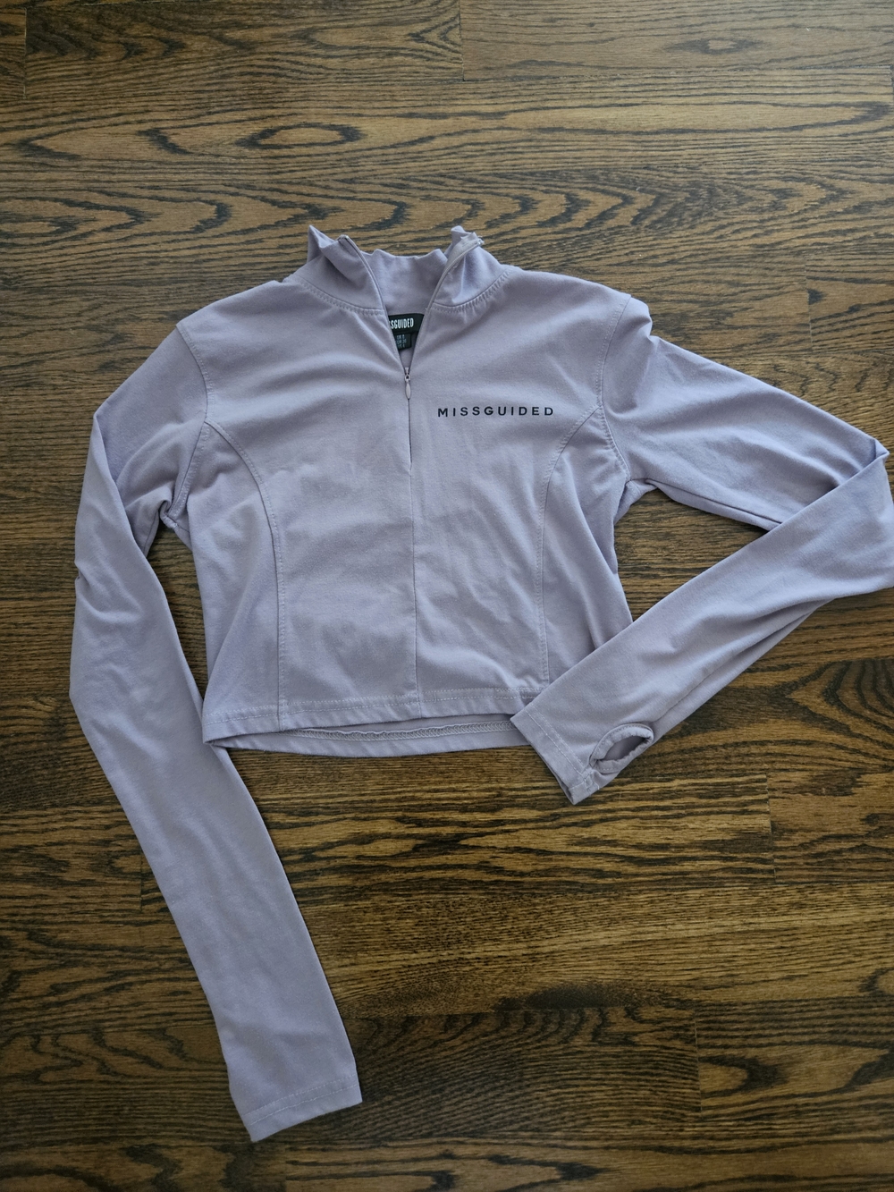 Lilac Quarter Zip Athletic Top